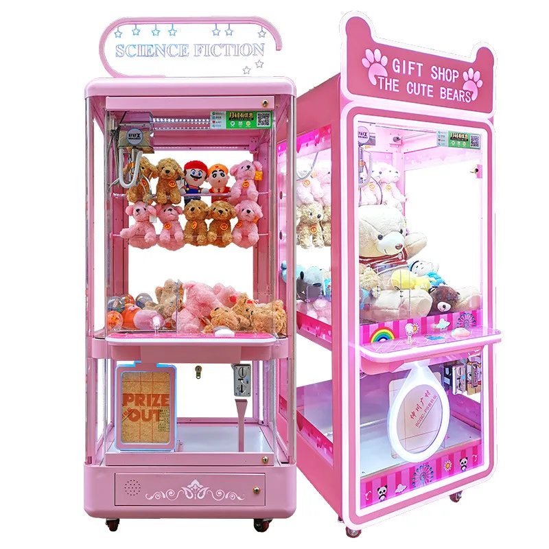 

Colorful Park Coin Operated Wooden House Toy Gift Crane Game Machine Prize Claw Arcade Game