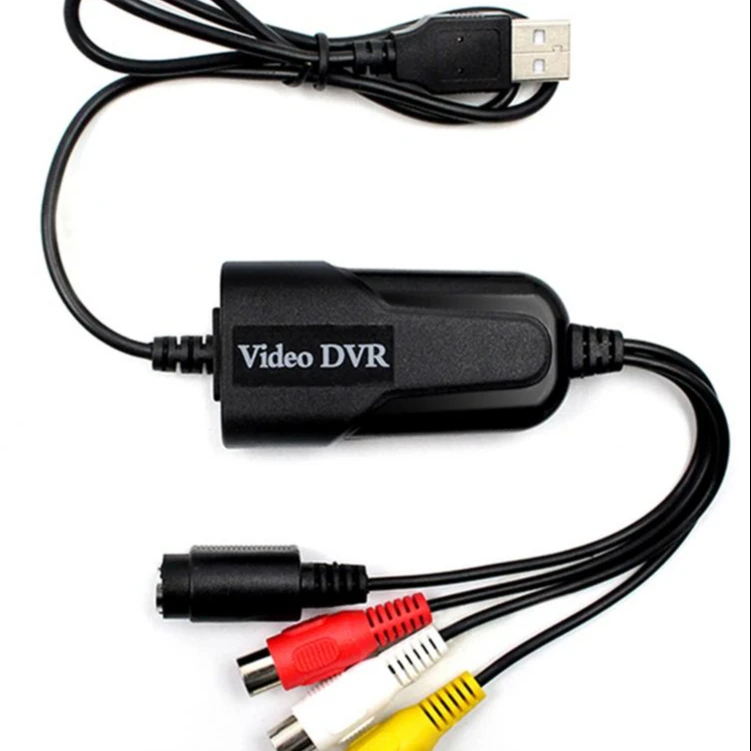 

New Arrival USB 2.0 Capture Card 4 Channel VHS VCR TV To DVD Audio Video Capture Adapter Card TV Video Converter For Windows 7 8