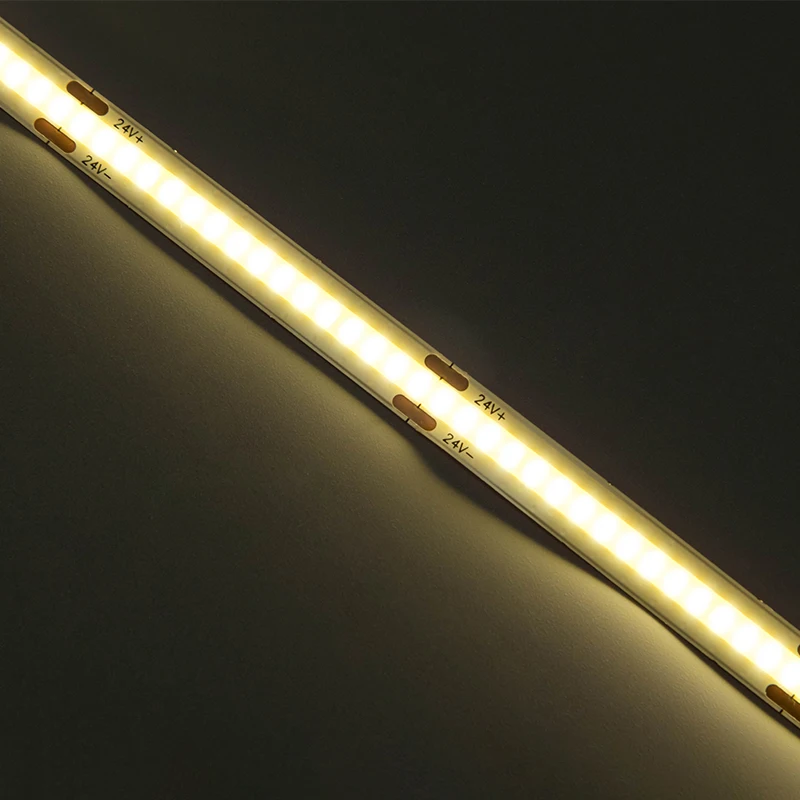 Google Home Led White And Amber Strip Lights Tira Led Light Strip Flexible 24V 300 Chip Per Metro SMD COB