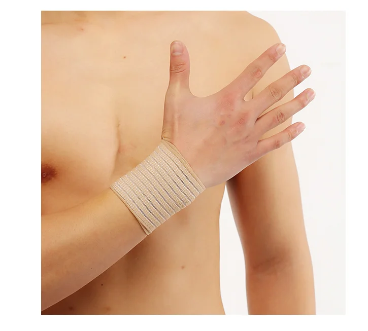 

Free Sample New Adjustable Professional Breathable Elastic Nylon Wrist Bracers