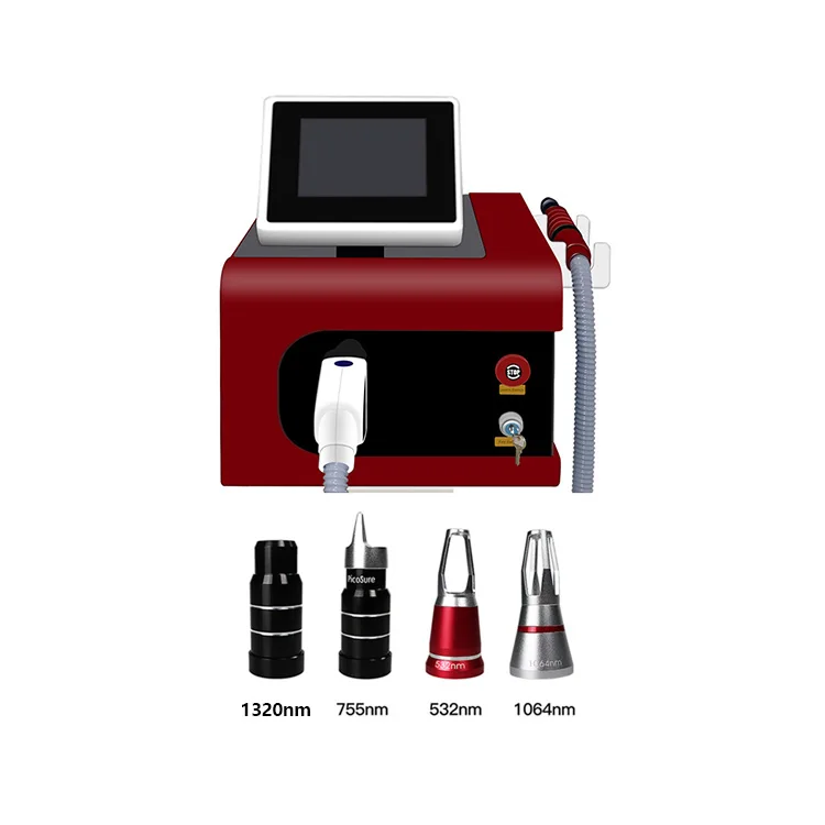 

portable 532nm 1064nm yag nd q switch 500w laser handpiece small lazer remove skin rejuvi tattoo and hair removal machine