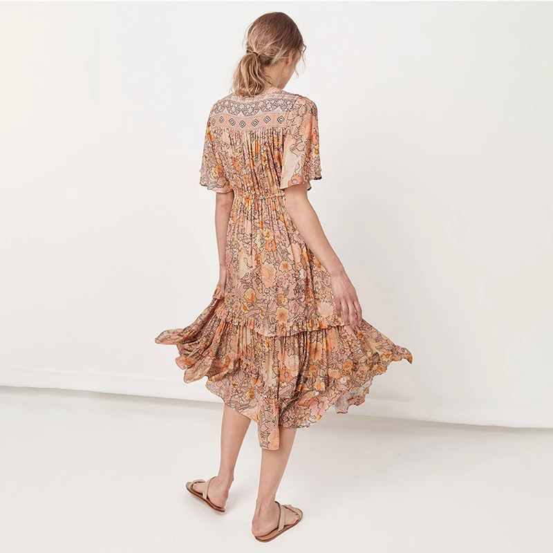 
2020 summer New Fashion plus size Casual Dress women with Floor Length 