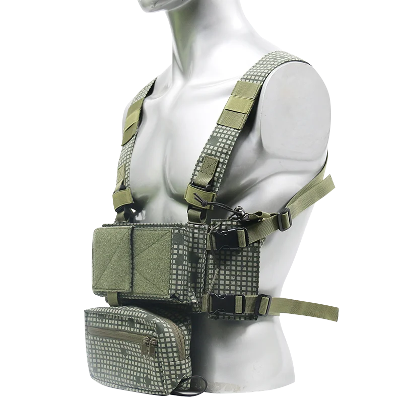 

China Factory Direct Sale tactical chest rig in DNC Camouflage 500D nylon cordura waterproof easy carrying military vest