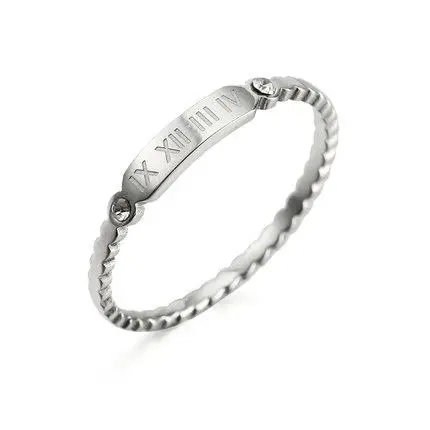 

Latest design hot sale zircon stainless steel gold plated ring for women