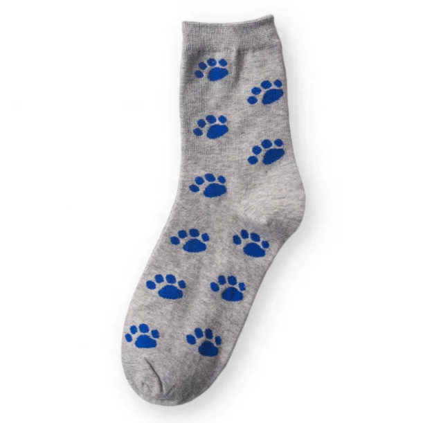 

Cotton colorful claw print ankle men socks designer socks women fashion socks, Classic style of blue plaid