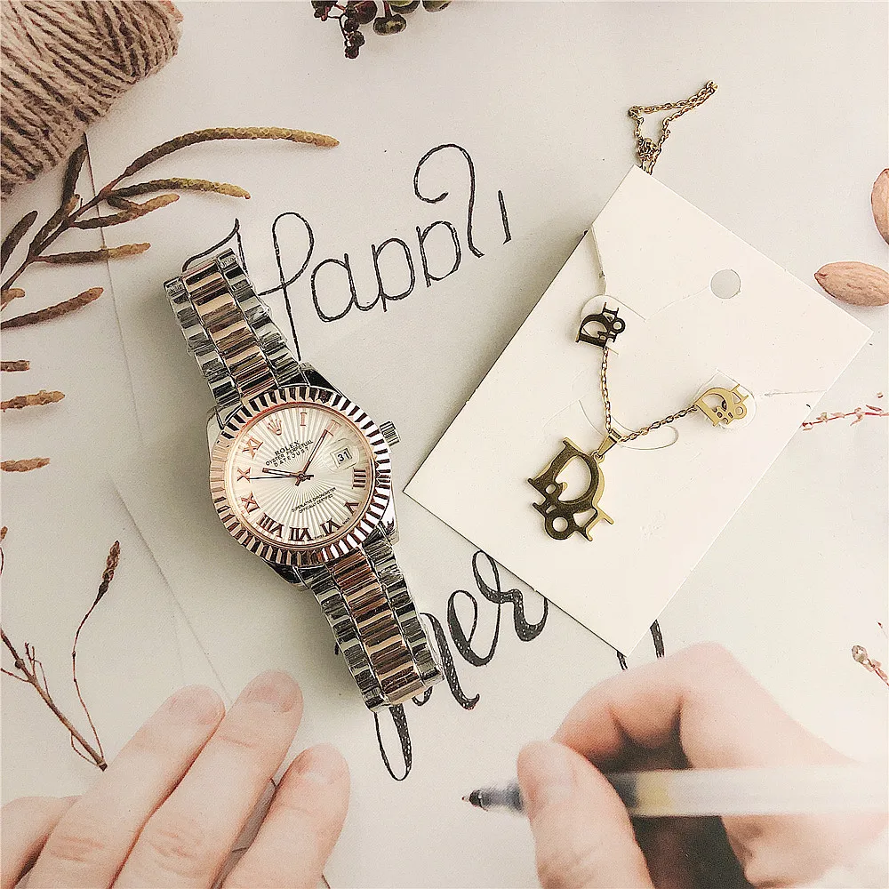 

Ready to ship product quartz analog date watch wristwatches designer brand wristwatch bracelet factory direct fashion watches