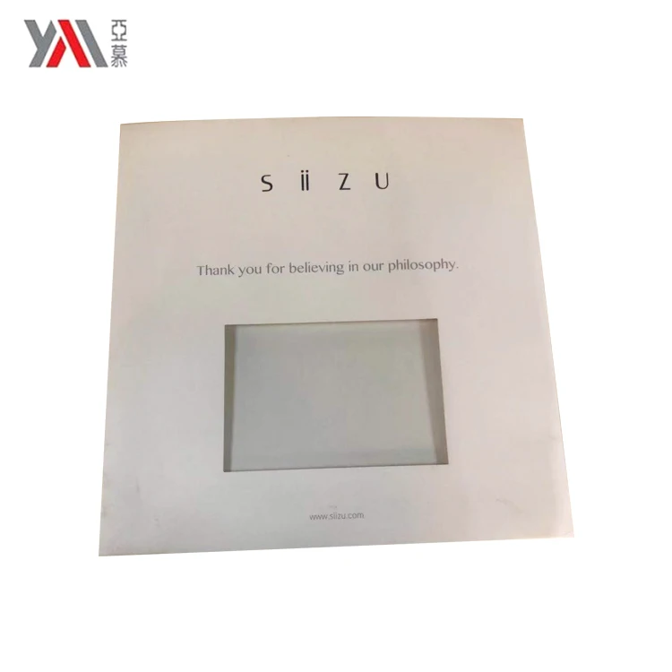 
New product high quality office eco paper file bag with PVC window 