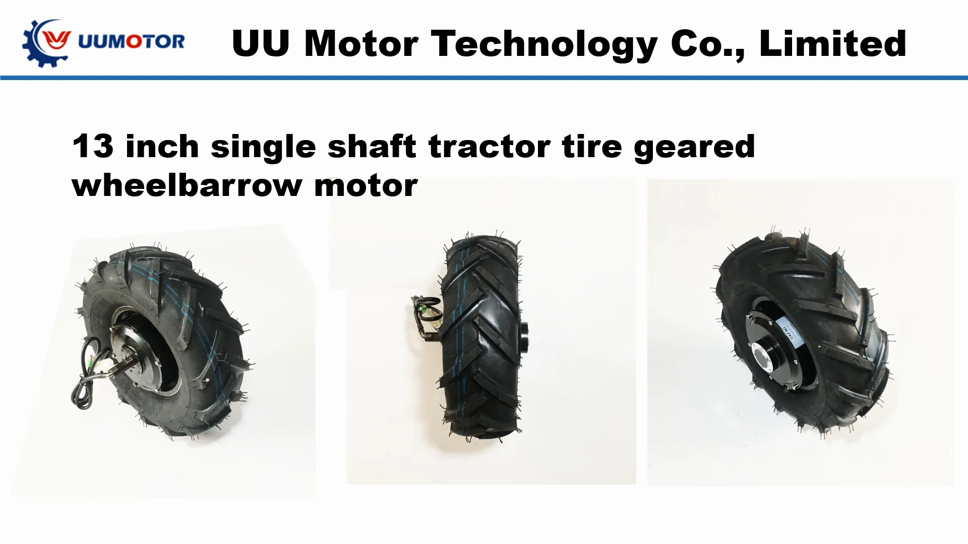 M 715km/h 500w 13 Inch Brushless Gear Mono Shaft Tractor Tire