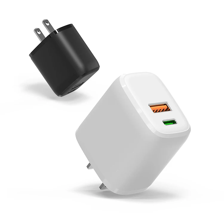 

PD 20W Type-C Charger for iphone fast charger, Black white