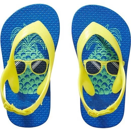 
Children Rubber Slippers Custom Printed Flip Flops 