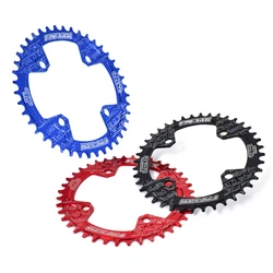 104 BCD 42/40 T Round Shape Narrow Wide Bicycle Crank MTB Bike Crankset Single Tooth Disc Bicycle Chain Ring Chainwheel