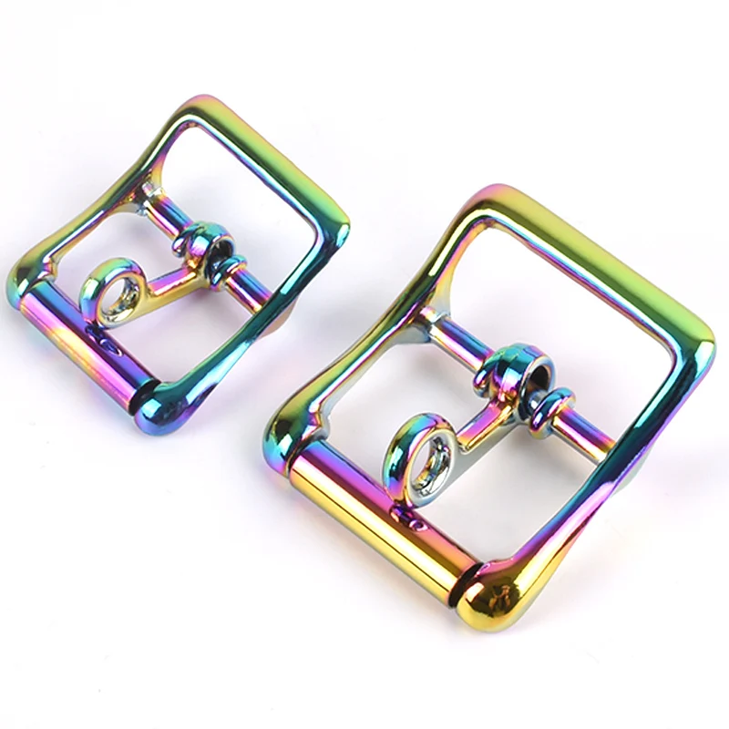 

High Quality Roller Buckle with Locking Tongue Locking Buckle for Strap, Rainbow/nickle/brass