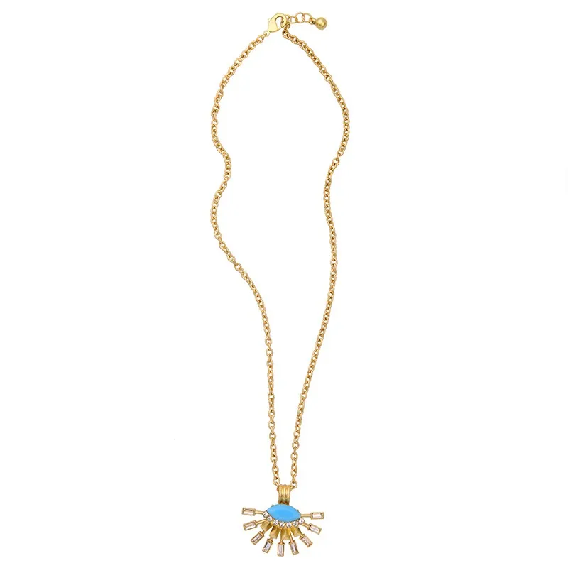 

xl00113a Blue Gemstone Pendant Necklace New Product Pendant Jewelry Necklace Pendant