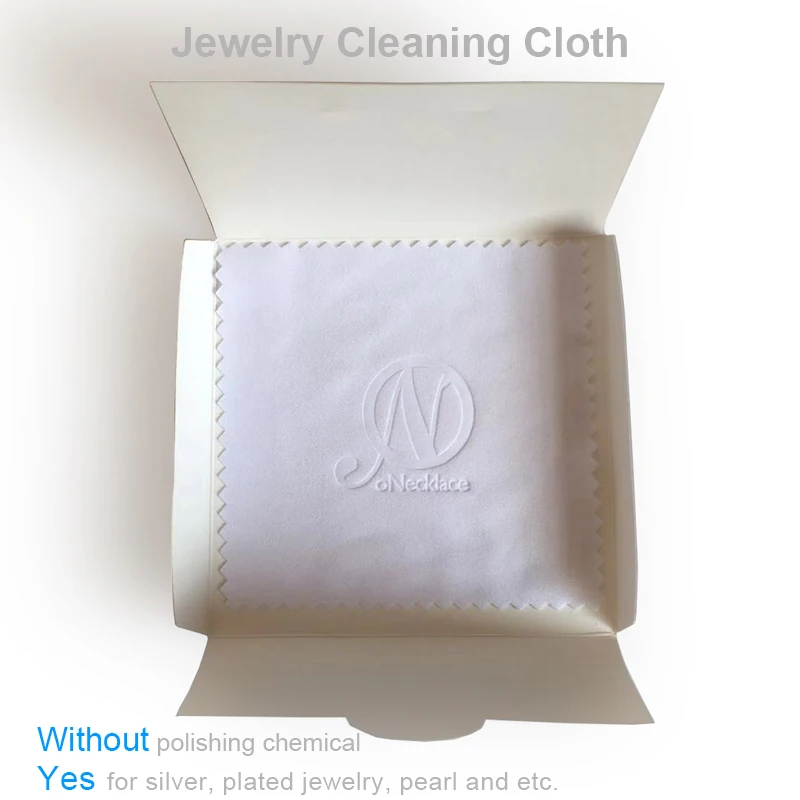 

Wholesale custom jewelry cleaning cloth with logo, Black, color is customized