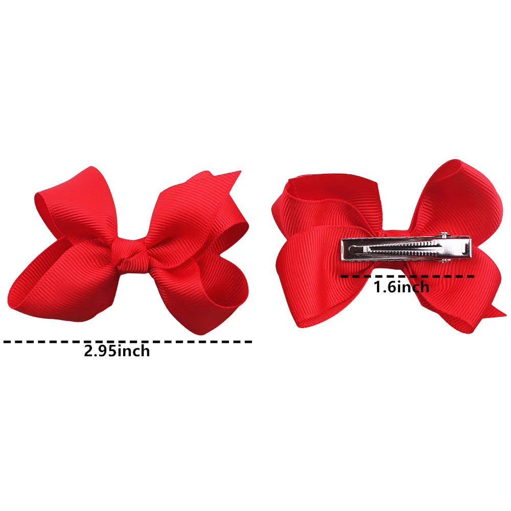 40colors Grosgrain Ribbon Hair Bows Alligator Clips Hair Bows