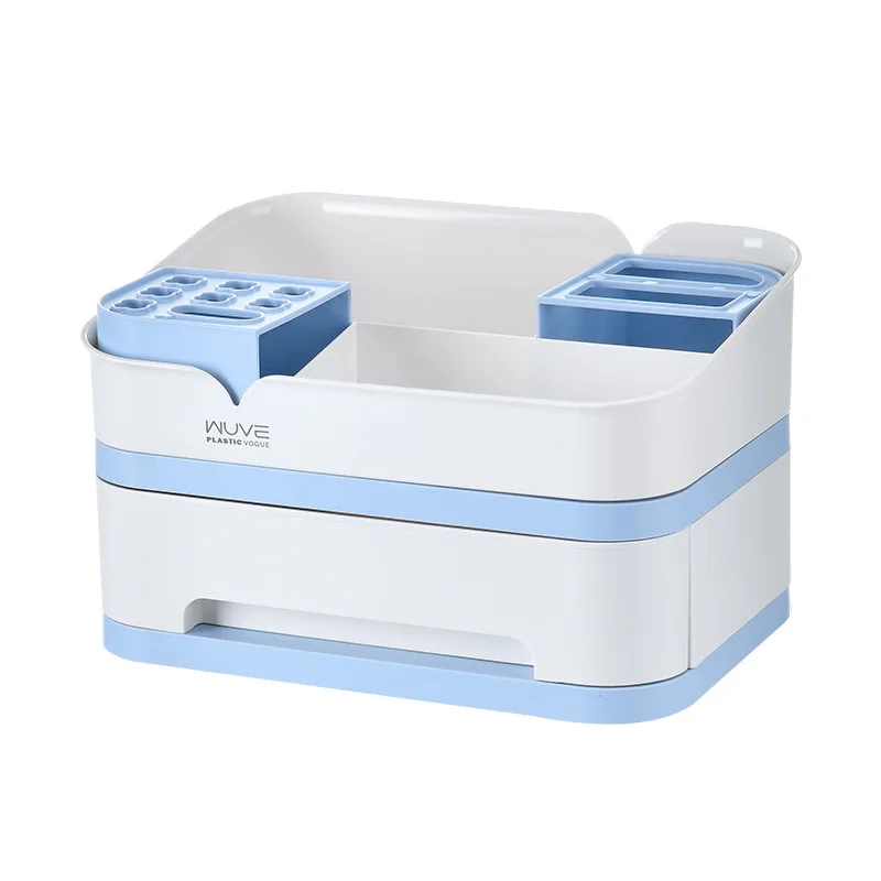 

Desktop Simple Small Multi-functional Toiletries Sub-box Drawer-type Large-capacity Storage Rack / Box