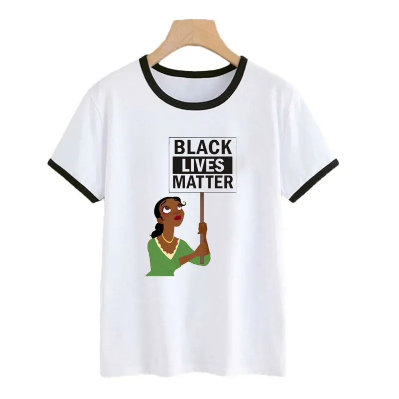 

Aesthetic Printed tshirt Black Lives Matter Princess Female T-shirt