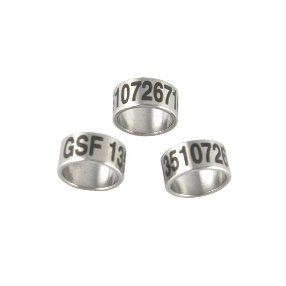 

316 solid polished pigeon foot ring stainless steel ring custom