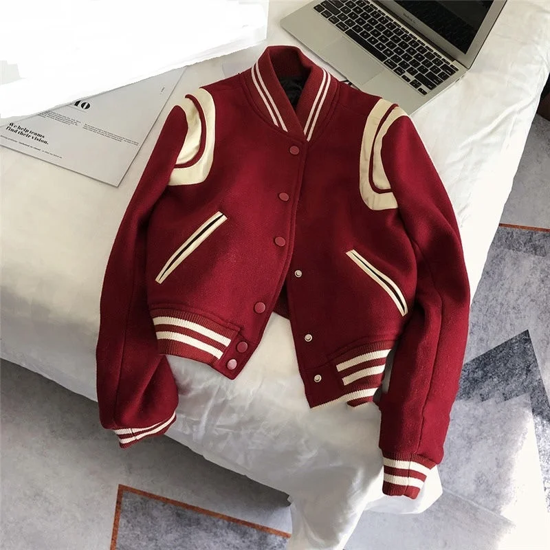 

2023 New Baseball Clothes Women Fall Coat Premium Sense Jacket Top
