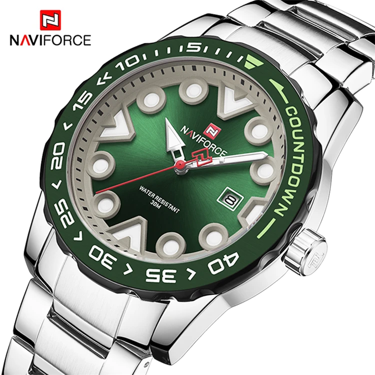 

NAVIFORCE 9178 Fashion Luxury Brand Men Watch Waterproof Stainless Steel Quartz Watch Male Clock Relogio Masculino 2020