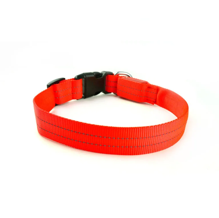 

Popular Fashion Pet Dog LED Flash Collars Light Colorful Blinker Safety Flashing Collar