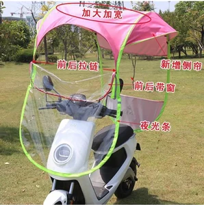 Image of China Promotional Custom Motorbike Mobility Scooter Rain Umbrella Electric Bike Umbrella