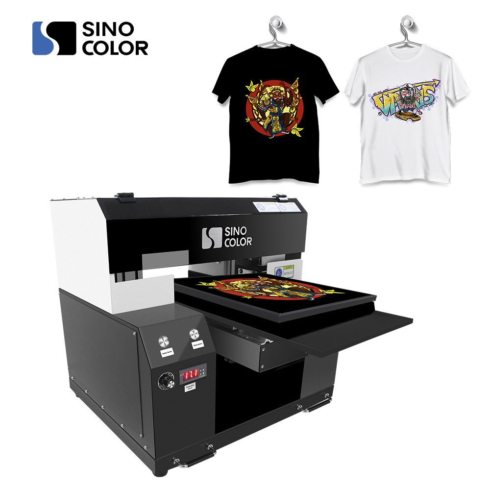 
China Made Factory Direct Sale A3 Size Two Heads Fast DIY Digital Direct DTG Printer For Any Color Tshirt 