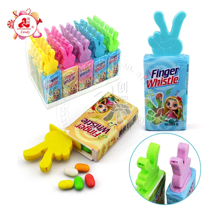 игрушка в форме пальца конфеты