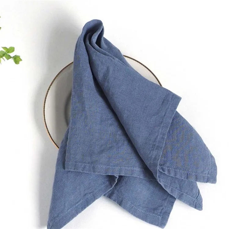Wholesale Soft Napkin 100 Linen Table Pre Washed Napkin Dinner Napkins