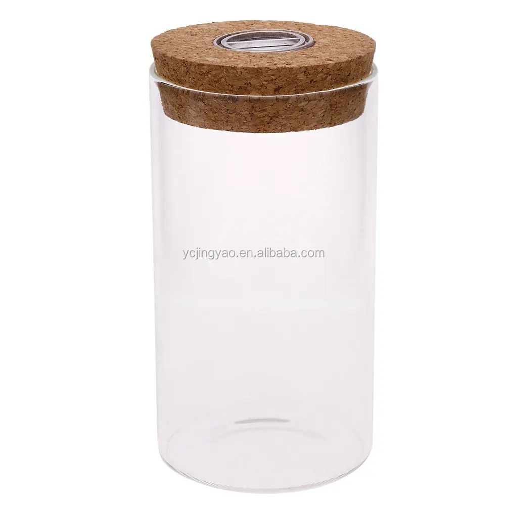 

Clear Glass Bottle Jar Hydroponic Terrarium Container Glow LED Lamp Cork Stopper