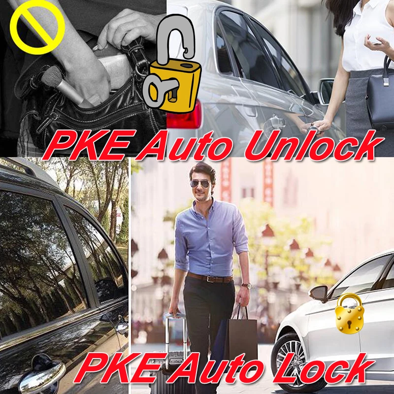 
Smart Auto Electronics Central Locking Passive Keyless Entry System Remote Start Stop Car Alarm 