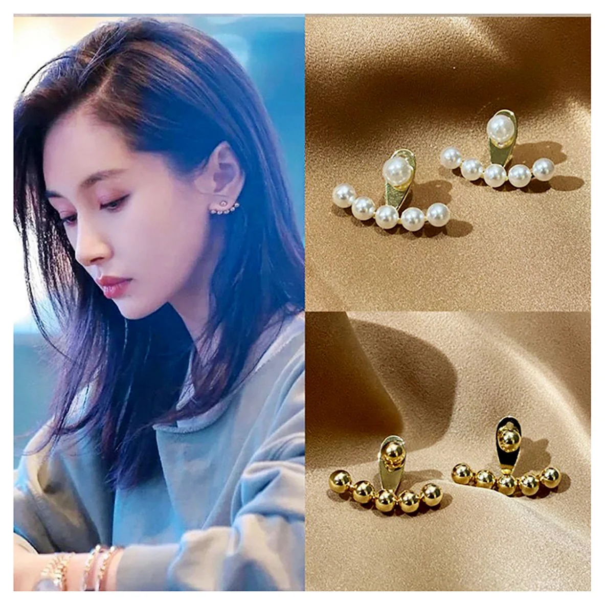 

Pearl Stud Earrings Fall 2021 Elegant Stud Earrings For Women Fashion Golden Earrings Women
