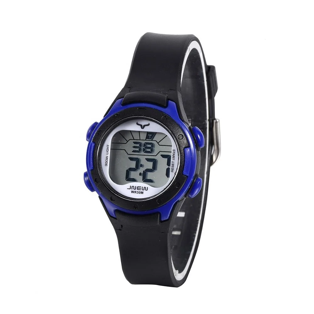 

Sports Time Black 3ATM Waterproof Led Watch For Kids Boy