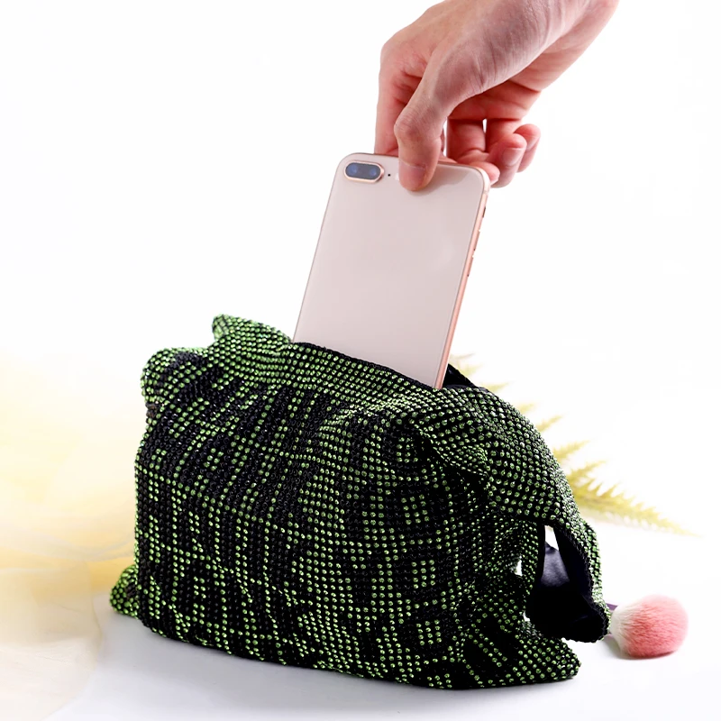 Onh71 New Designer Glitter Crystal Rhinestone Evening Bags Thank You