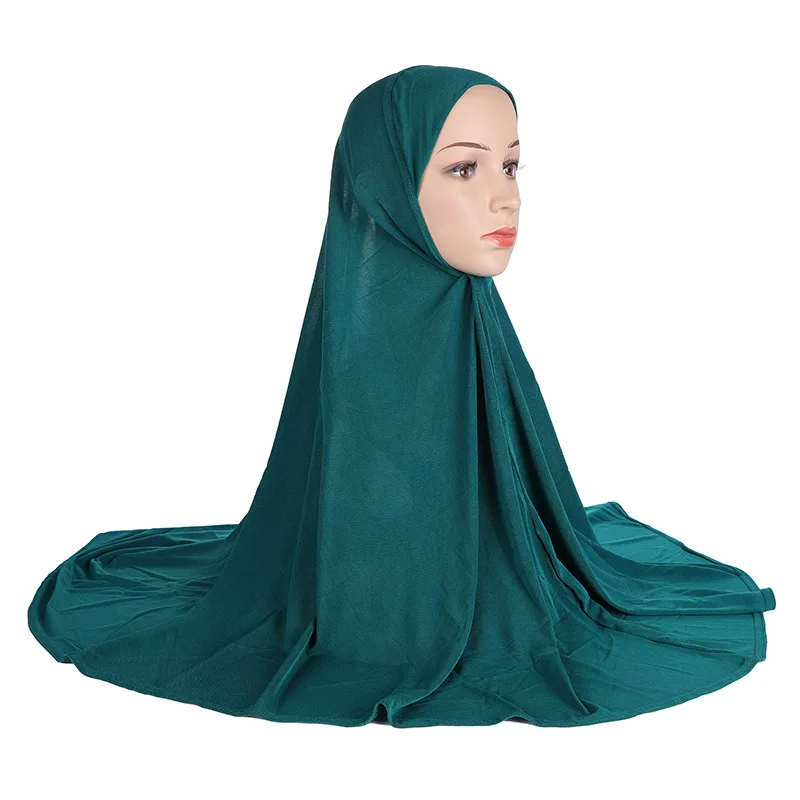 

Wholesale Ethnical Scarves Light plate solid color Arab Hat new style Malaysia Inner Hijab