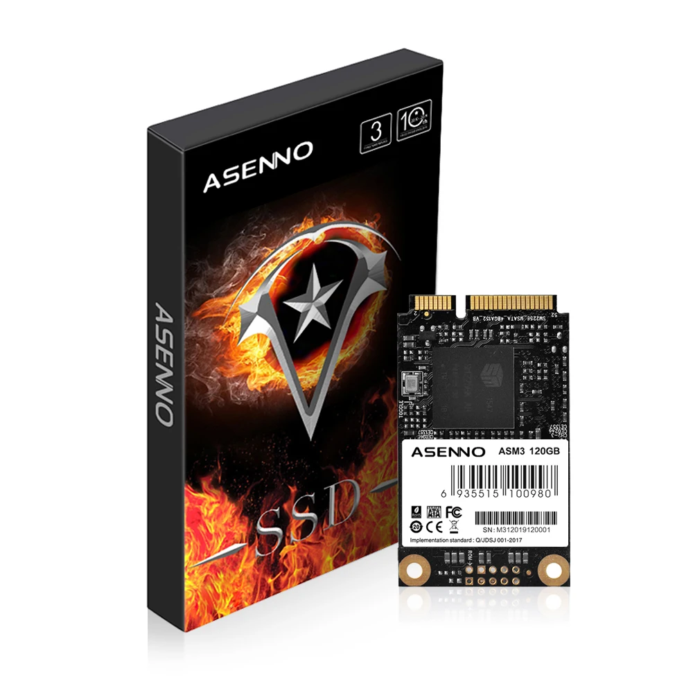 

ASENNO SSD mini SATA 120GB 240GB 480GB 1T factory high quality internal hard drive used for computer