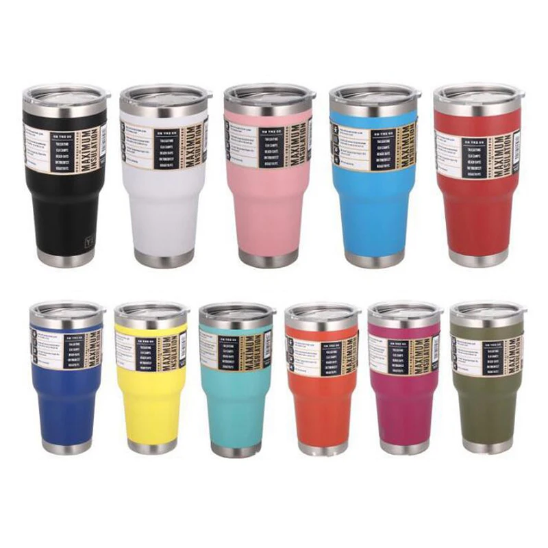 

36oz 30oz 20oz 14oz 12oz Stainless Steel Cup yetys Double Wall Vacuum Insulated yeticooler custom Car Mugs 30 24 20 oz Tumblers