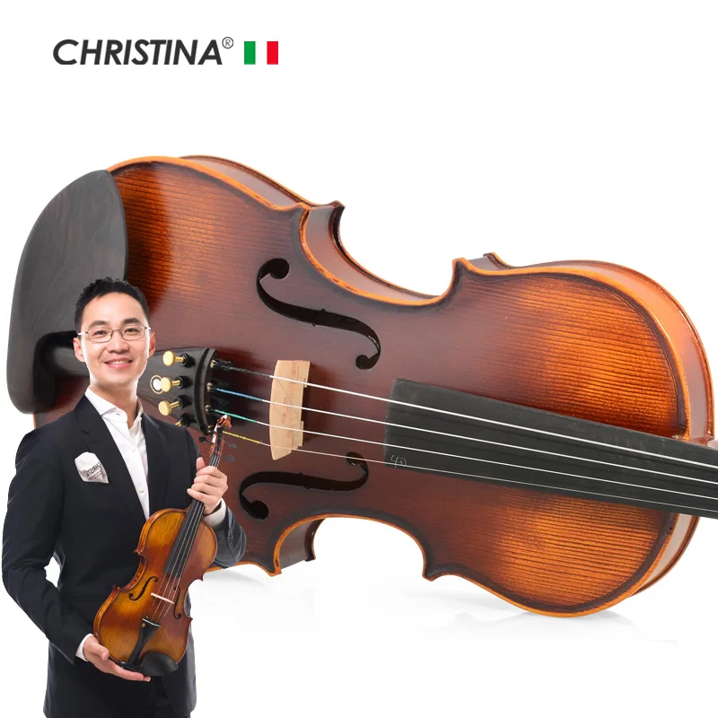 

Good Price High Quality Handmade Violin V02 Full Size  for Beginner Study, Natural wood color