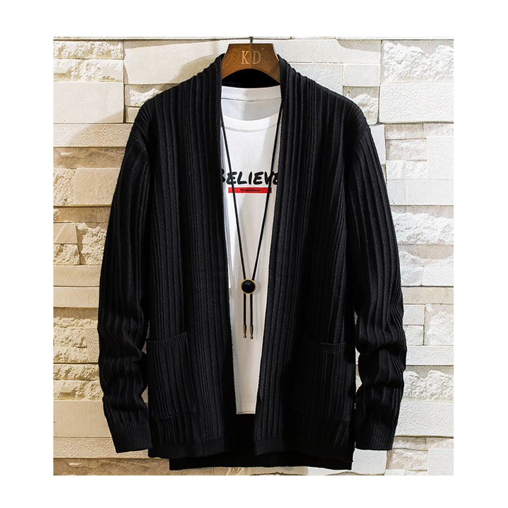 

Factory Fall V neck single-breasted male cardigan en coton knitted sweater, Customized colors