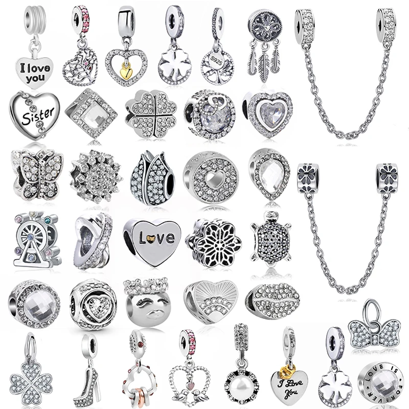 

Silver Color Butterfly Charms Feather Ferris Wheel Pendant fit Brand Charms Bracelets DIY Jewelry Women Jewelry Accessories