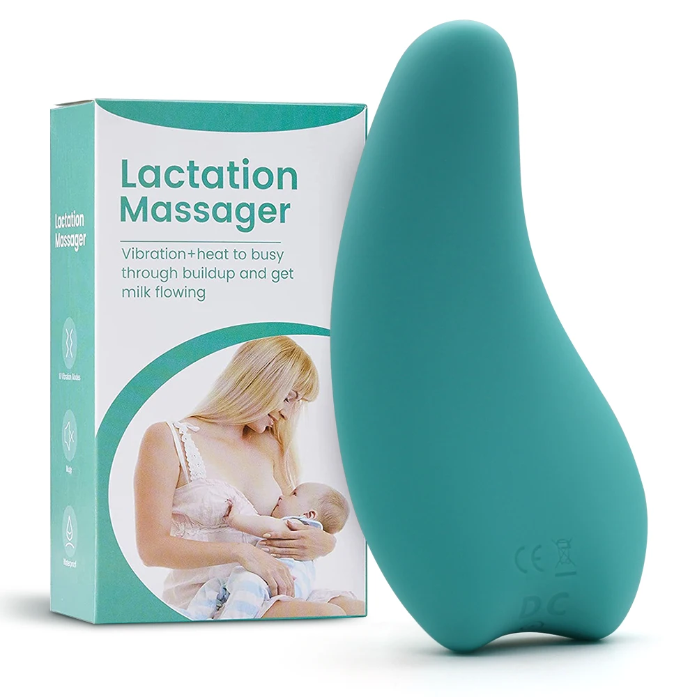 

Multi-function Warming Lactation Massager Liquid Breast Lactation Massager Roller Lactation Massager for Breastfeeding, Light purple, green, wine red and oem