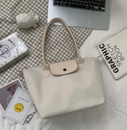 

Fashionable versatile folding handbag casual one-shoulder tote bag, Customized color
