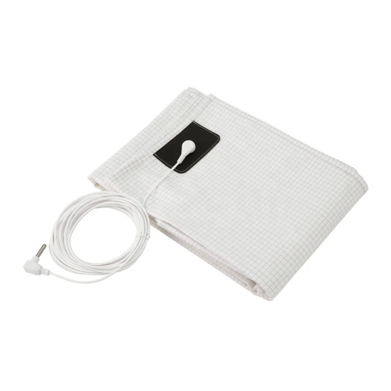 

Conductive Earthing Connection Bed Flat Sheet Queen 130 x 200 cm Include a Grounding Cable Wire