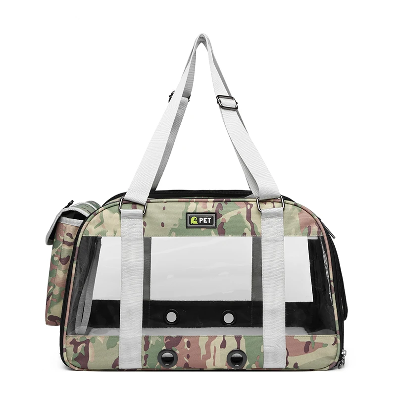 

Mesh bag camouflage pet bag cheap wholesale convenient outing dog handbag breathable comfortable pet bag