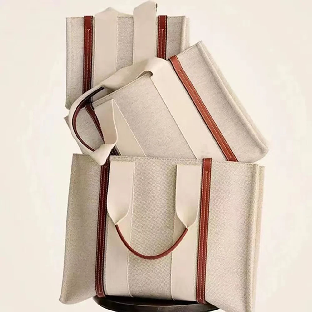 

Women Handbags Woody Tote Shopping Bag Handbag Hobo Fashion Linen Large Beach Bags Luxury Designer Travel Crossbody Shoulder Bag