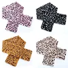 Wholesale winter leopard pattern faux fur scarf keep warm fake fur hooded scarf