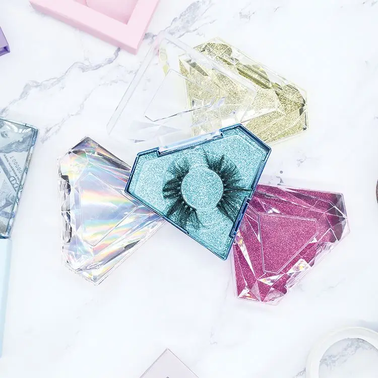 

Custom Logo Wholesale Bottom Full Strip Lashes Dramatic 25mm Fluffy 3d Mink Lash Vendor Acrylic Eyelash Box, Natural black or colorful
