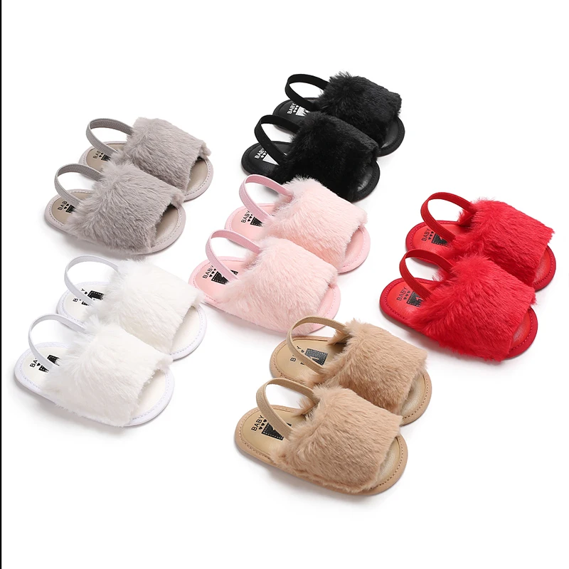 

Indoor plush baby shoes 0-1 year soft sole toddler shoes breathable sandals