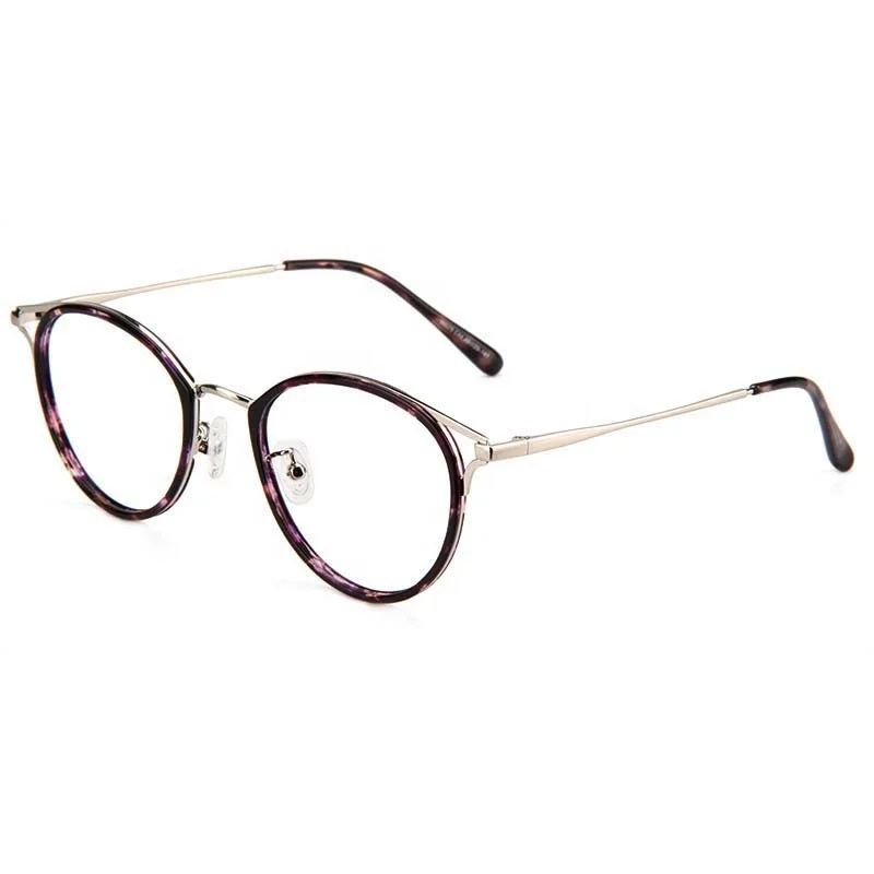 

New Arrivals Round Spectacles Frames Light Women Optical Eyeglasses Frames, Two colors