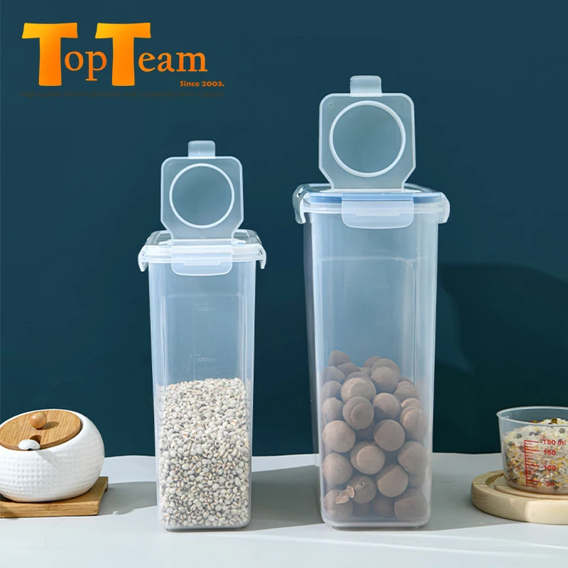 

Color&size custom cereal grain dispenser cereali stockage alimentaire grain storage dispenser